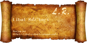 Libal Róbert névjegykártya